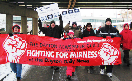 Guild members at 2009 MLK march in Dayton